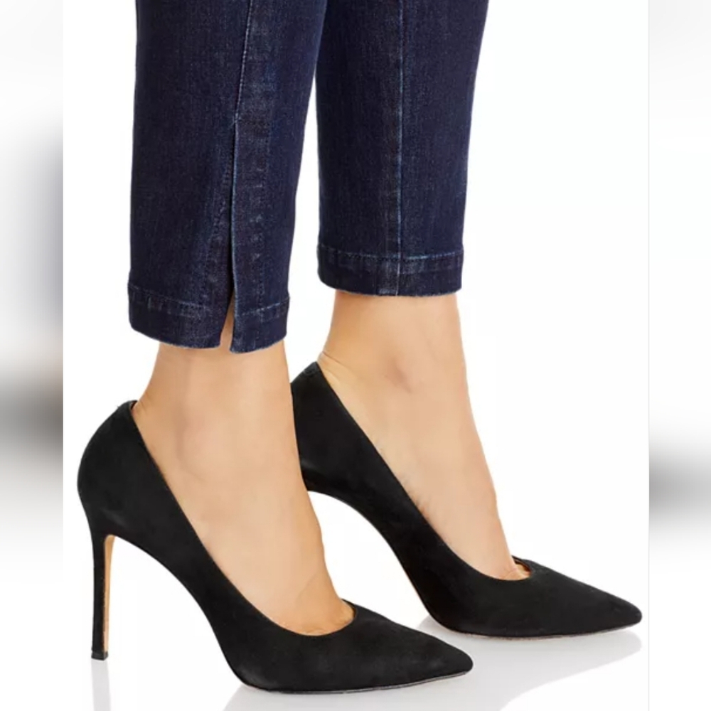 Lafayette 148 New York Murray Pull On Blue Skinny Jeans, Size L - Picture 4 of 13